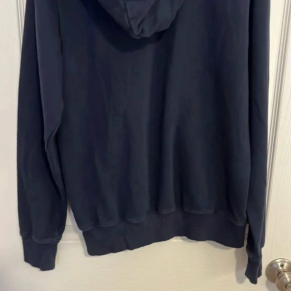 The North Face Navy Blue Cotton Blend Hoodie w/ Grizzly Bear Graphic Men’s SM